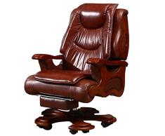Boss Chair CX - Silla giratoria de Oficina, Silla ejecutiva de Masaje Inteligente - Silla ergonómica Relajante Silla ejecutiva con reposapiés (Respaldo Alto reclinable 360 Grados)