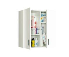 Fores M110611 - Armario multiusos colgar 2 puertas 60x59x27 blanco