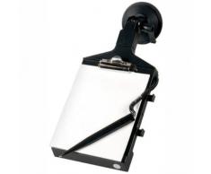 Lampa 65473 - Soporte para bloc de notas con ventosa (130 x 150 mm), color negro