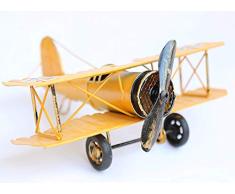 Large 8.5 Retro Airplane Modelo de avión, decoración del hogar Adorno de avión de juguete, oficina en casa decoración de escritorio, Retro Primera Guerra Mundial alas alemanas Modelo-ww1 aviones