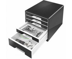 Leitz Cube - Cajonera (5 cajones), color negro