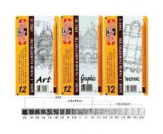 Koh-i-noor 1502 - Conjunto de lápices de grafito profesionales (12 unidades)