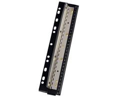 Wedo - Perforadora de papel de bolsillo (4 agujeros, hasta 3 hojas de papel a la vez), color negro