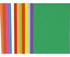 Exacompta 800001E - Paquete de 100 subcarpetas de papel "Bahia 80", colores surtidos