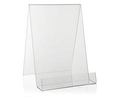 VITAdisplays® NE-385A - Atril para libros, formato DIN A4, transparente