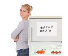 CKB Ltd® - Pizarra blanca magnética A3 borrado en seco, hoja de señalización con marcador tablero blanco y bolígrafo, tablón de notas grande con planificador