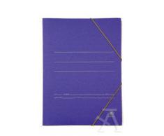 PACK 20 CARPETA CARTON Fº GOMAS Y SOLAPAS AZUL