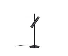 Lámpara de mesa LED infinitamente regulable, lámpara de noche, lámpara de oficina, Lámparas de escritorio, lámpara de lectura, operación táctil,pequeñas lámparas de pie, negro mate