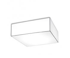 Olé by Fm Iluminación - Lámpara de techo plafón colección Block. Estructura metálica y Tela elástica ...