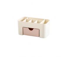 Caja Para Cosméticos Paellaesp Organizador Guardar Espacio De Escritorio Maquillaje Cajón De Almacenamiento De Tipo Caja (Rosa)