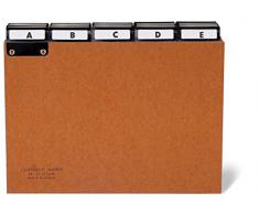 Durable 425511 - Carpeta clasificadora (A - Z, cartón comprimido, A5), color marrón