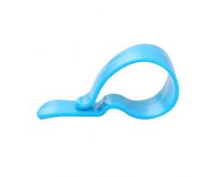 C-FUNN 2Pcs Multi-Funcional del Coche del Sol Visera Gafas Clip De Montaje Fijo De La Tarjeta De Ticket del Soporte Clips De Almacenamiento-Azul + Naranja