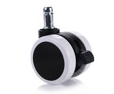 LIHAO 5X Ruedas Silla Oficina Freno Rueda Silla Giratoria 11mm/50mm