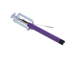 Culater® Palo Selfie Bluetooth/ Selfie Stick / Autorretrato con Soporte Extensible Brazo Monopod de Mano Con el Teléfono y Con Botón de Bluetooth (Púrpura)