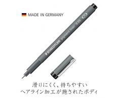Staedtler 308 SB6P - Rotulador de punta fina (6 unidades), negro
