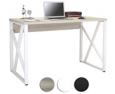 Mesa de ordenador Roble/Blanco Óptica madera S-349/1851