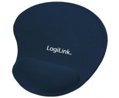 LogiLink ID0027B - Alfombrilla para ratón (reposamuñecas de Gel) Azul