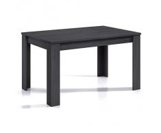 Habitdesign 004586G - Mesa de Comedor Extensible, Mesa salón o Cocina, Acabado en Color Gris Ceniza, Modelo Kendra, Medidas: 140-190 cm (Largo) x 90 cm (Ancho) x 78 cm (Alto)