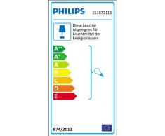 Philips Lighting myGarden Creek Aplique de exterior, empotrado, casquillo gordo E27, bombilla no incluida, resistente a la intemperie, IP44, blanco, 19.5 cm