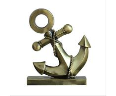 Rodciy Modelo de Anclaje de Hierro Forjado Retro Adornos Creativo mediterráneo hogar café Escritorio mostrador decoración decoración Muebles