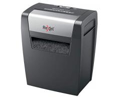Rexel Momentum X308 - Destructora de papel de corte en confeti, destruye 8 hojas simultáneamente, papelera 15 L, color negro
