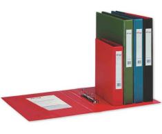 Carpeta de anillas plastico extra Pardo folio 2 anillas azul 25mm