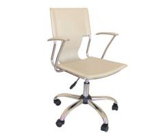 Piqueras y Crespo 214 - Silla de Oficina ergonómica con Brazos fijos, Regulable en Altura y giratoria 360º