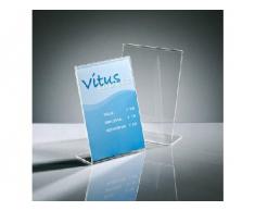 Sigel TA212 Soporte de sobremesa, inclinado, acrilico, para A5, 10 unds.