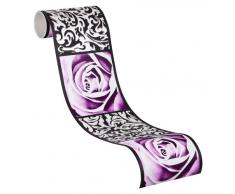 A.S. Creation 901910 - Cenefa adhesiva, color lila y negro