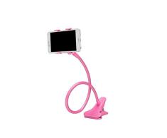 Yinaa Soporte para Teléfono Soporte Tablet y Móvil Brazo Articulado Multiángulo Pinza Ajustable Soporte con Cuello de Cisne Se Puede Colgar Alrededor del Cuello Se Puede Girar Doble Clip 73cm Negro