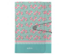 Herlitz Ladylike Roses - Carpeta clasificadora (12 compartimentos, cierre mediante botón y goma)