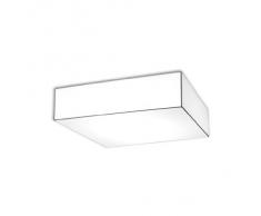 Olé by Fm Iluminación - Lámpara de techo plafón colección Block. Estructura metálica y Tela elástica ...