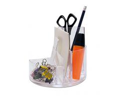 Maul rundbox portabolígrafos, 6 compartimentos Resistente a los golpes ABS, color transparente