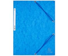 Exacompta 55502E - Carpeta con goma, A4, color azul