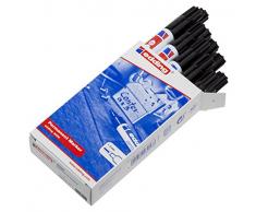 Edding 3300 - Marcador permanente, 10 unidades, color negro