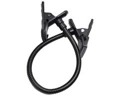 Wmchiwan Sostenedor para télefono móvil, Brazo Flexible 50cm con 2 Pinzas para Soporte de reflectores y difusores de luz