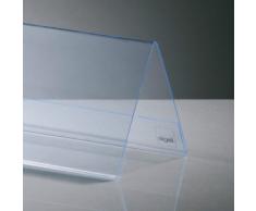 SIGEL TA132 Soporte de sobremesa, forma de tejado, Plástico duro, para 190x60 mm, 5 unds.