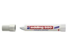 Edding 950-49 - Marcador permanente de cera, color blanco, 10 unidades