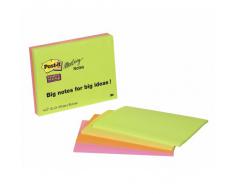 3M Post-it 149 x 98mm (4 x 45) - Etiqueta autoadhesiva (Verde, Naranja, Rosa, Amarillo, 14,9 cm, 9,8 cm)