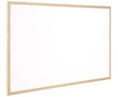Q-Connect Pizarra Blanca Melamina Marco De Madera 90 x 60 Cm