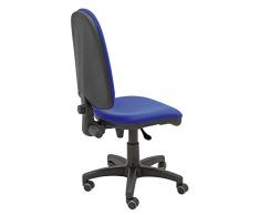 La Silla de Claudia - Silla giratoria de escritorio Torino azul para oficinas y hogares ergonómica con ruedas de parquet