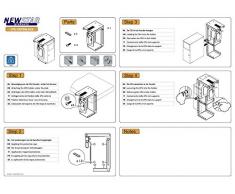 NewStar CPU-D075BLACK - Soporte para PC de sobremesa, color negro