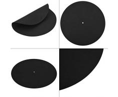 1PCS Almohadilla de grabación de vinilo ultradelgada Almohadilla de grabación de placa giratoria de vinilo antiestática Almohadilla de alfombra antideslizante plana suave Alfombrilla de estera Alfombr