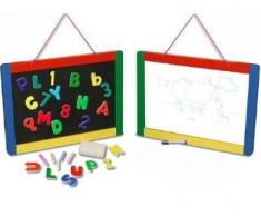 Melissa & Doug - Pizarra magnética para tiza y marcador borrable en seco (10145)