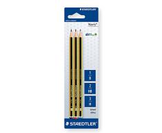 Staedtler 120-S BK3D Noris - Lote de 3 lápices surtidos(B-HB-H, 3 unidades)