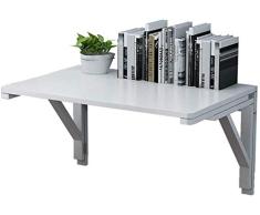 DNSJB Montado en la Pared Mesa de alas abatibles Mesa Plegable Mesa de Cena del café de Escritorio de la computadora for Ahorrar Espacio Blanco (Size : 70 * 40cm)