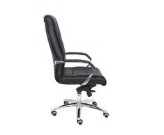 Piqueras Y Crespo (PIQU7) Sillón Gineta similpiel Negro Sillas de Oficina, Talla Unica