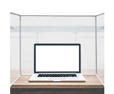 Protectores faciales de Seguridad Estornudos Guardia Protección plástica Barrera Escudo Mesa Escritorio de Escritorio Caja de mostrador Tienda Restaurante Oficina, 23.6x35 Pulgadas / 60 × 90cm