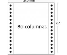 Fabrisa 1242012 - Caja de 2500 hojas de papel continuo, 1 hoja, 240 x 12", 1 unidad