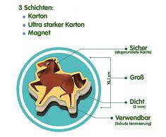 MAGDUM Imanes Animales Granja de Pizarra Infantil para niños - Imanes Nevera Grandes - Juguetes EDUCATIVOS lenguaje bebé 3 años - Imanes Pizarra magnética para Aprender - Teatro de imán para niños